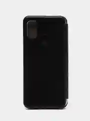 Черный чехол-книжка для Samsung Galaxy M 21, экокожа (Самсунг М 21), M21