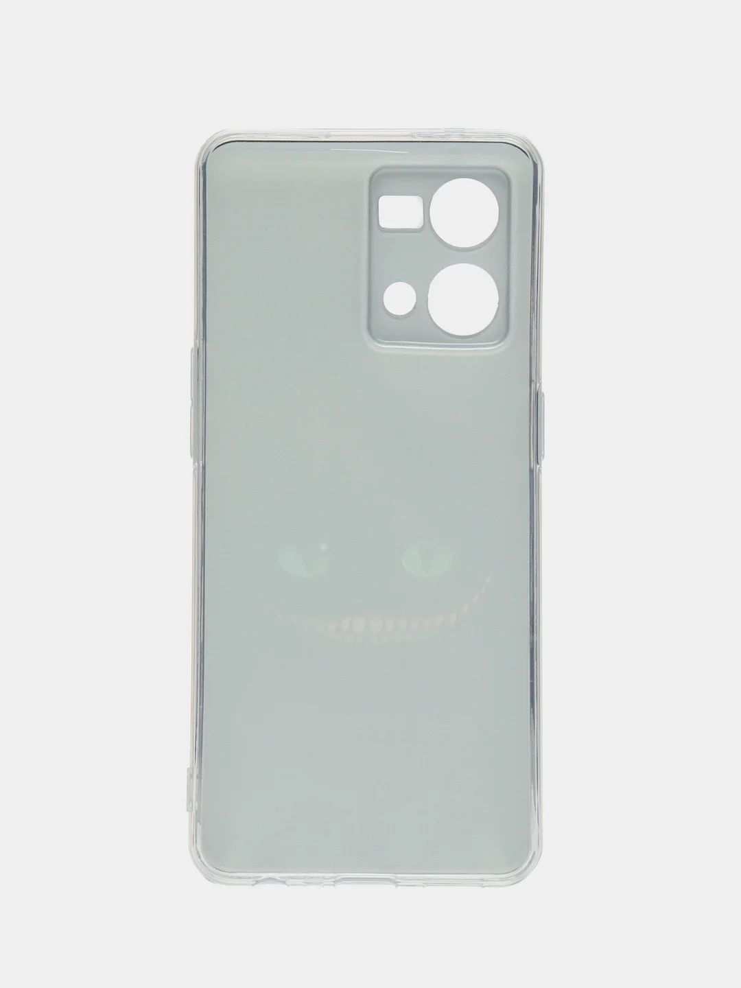 Черный силиконовый чехол на Oppo Reno 7 4G/8 4G / Оппо Рено 7 4G/8 4G с рисунком, защита камеры