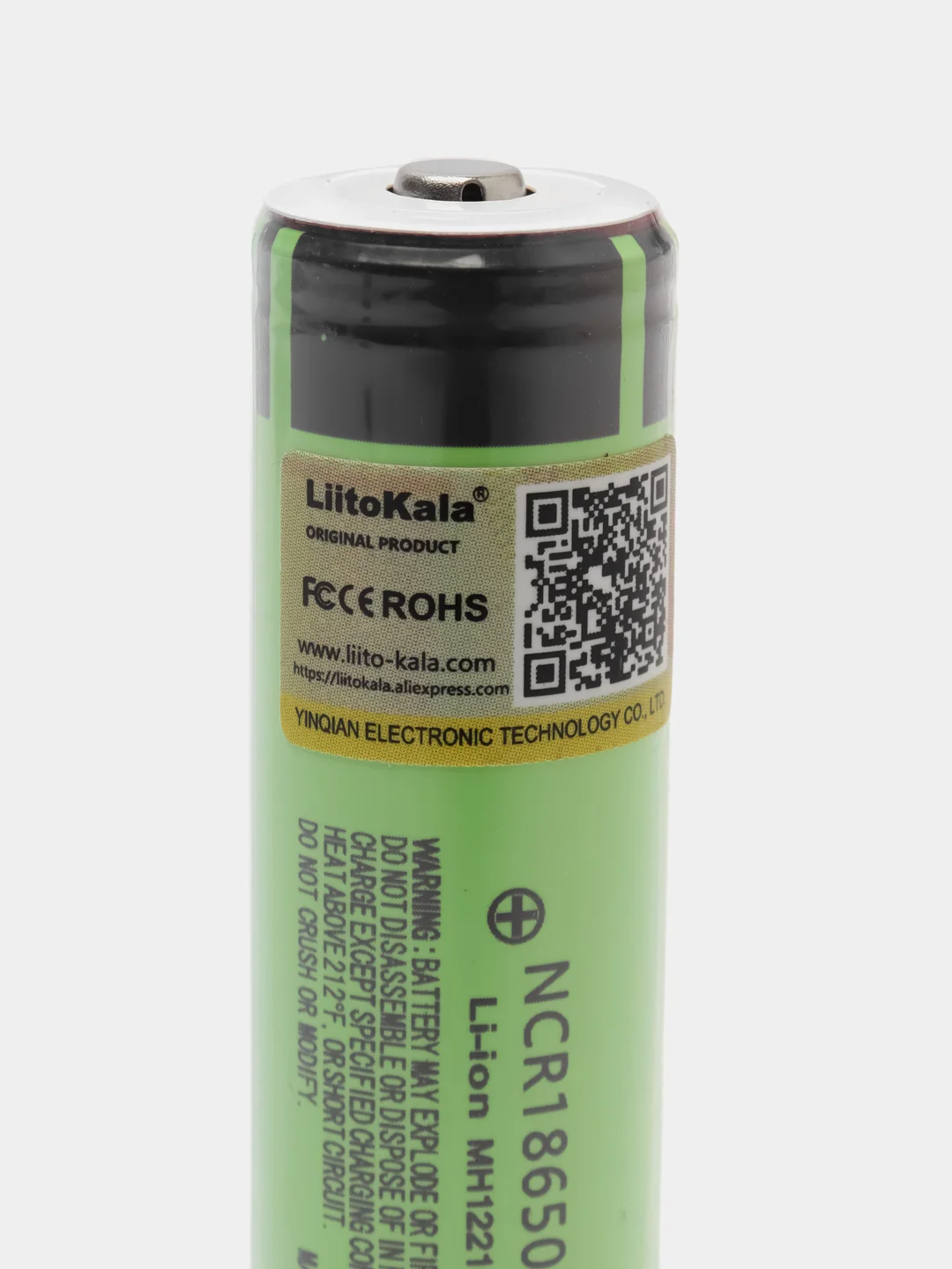 Аккумулятор 18650 Liitokala 3400mah NCR18650B MH12210 с наконечником для фонарика