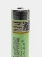 Аккумулятор 18650 Liitokala 3400mah NCR18650B MH12210 с наконечником для фонарика