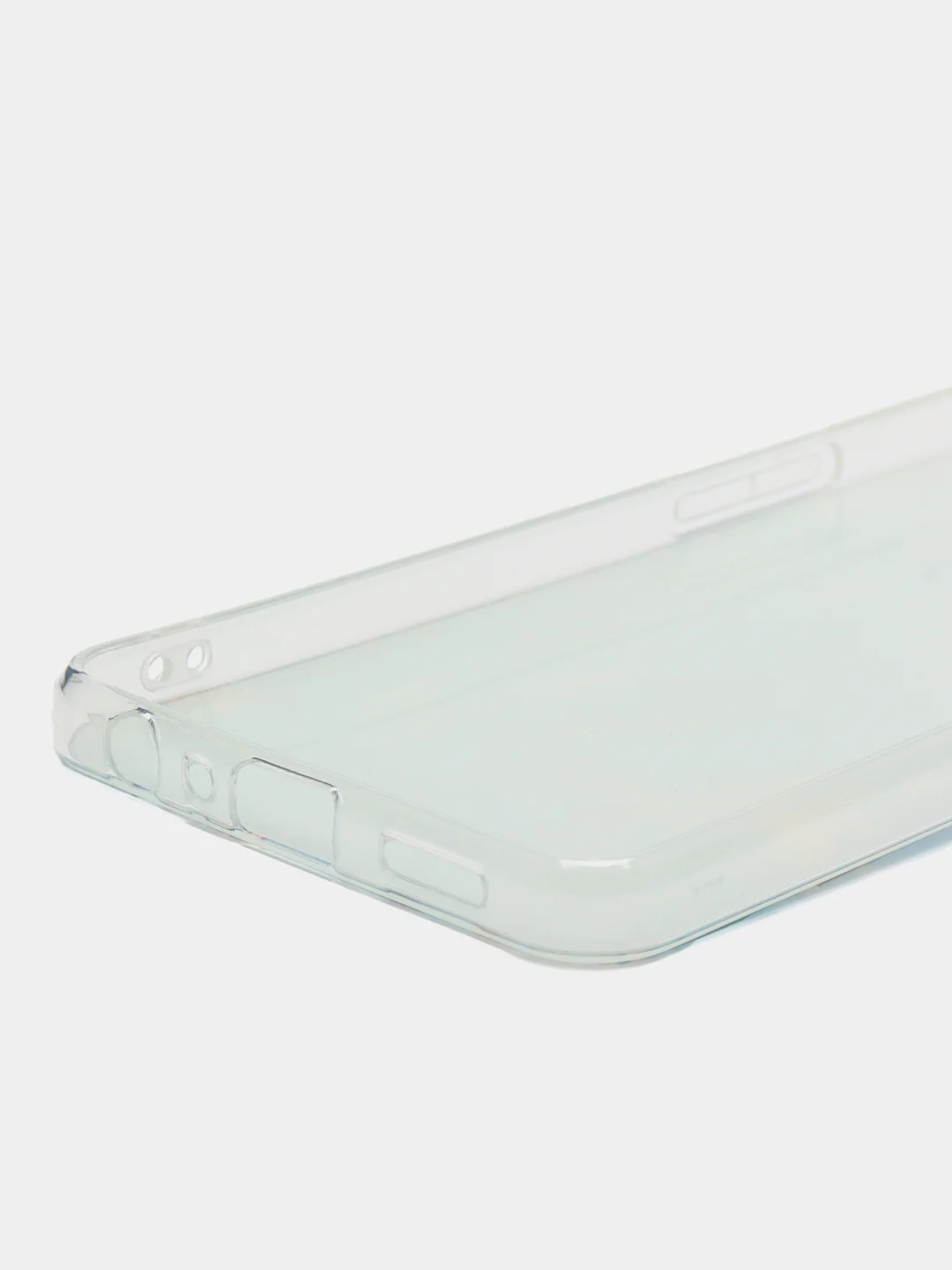 Светло-синий силиконовый чехол на Oppo Reno 7 4G/8 4G / Оппо Рено 7 4G/8 4G с рисунком, защита камеры