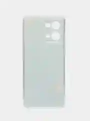 Светло-синий силиконовый чехол на Oppo Reno 7 4G/8 4G / Оппо Рено 7 4G/8 4G с рисунком, защита камеры