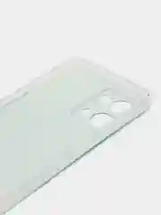 Светло-синий силиконовый чехол на Oppo Reno 7 4G/8 4G / Оппо Рено 7 4G/8 4G с рисунком, защита камеры