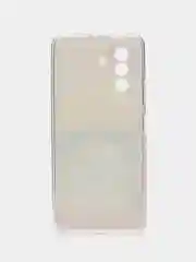 Желтый силиконовый чехол на Huawei Nova Y70 / Хуавей Нова Y70, с рисунком, защита камеры