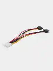 Кабель питания Molex - 2 x SATA, M/F, 20см