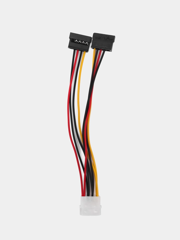 Кабель питания Molex - 2 x SATA, M/F, 20см
