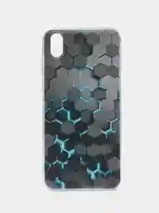 Бирюзовый чехол на Huawei Honor 8S/Huawei Y5 2019 / Хуавей Y5 2019/Хонор 8S прозрачный, с рисунком