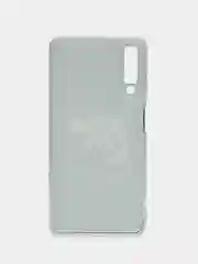 Тёмно-коричневый силиконовый чехол на Samsung Galaxy A7 2018 / Самсунг A7 2018 с рисунком, защита камеры