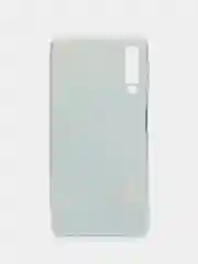 Светло-синий силиконовый чехол на Samsung Galaxy A7 2018 / Самсунг A7 2018 с рисунком, защита камеры