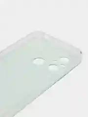 Светло-синий силиконовый чехол на Xiaomi Redmi 12C/Poco C55 / Редми 12C/Поко C55 прозрачный, с рисунком