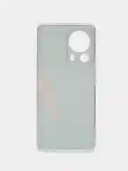 Красный силиконовый чехол на Xiaomi 13 Lite / Сяоми 13 Лайт прозрачный, с рисунком, защита камеры