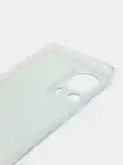 Светло-синий силиконовый чехол на Xiaomi 13 Lite / Сяоми 13 Лайт прозрачный, с рисунком, защита камеры