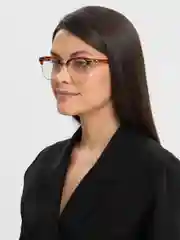 Терракотовый прозрачные, имиджевые очки MIRSEE,без диоптрий, женские, 6 цветов на выбор