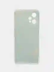 Светло-синий силиконовый чехол на Realme 9 Pro/9 5G / Реалми 9 Про прозрачный с рисунком, защита камеры