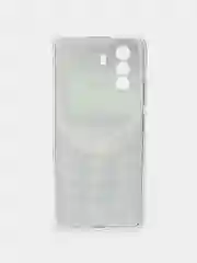 Угольный силиконовый чехол на Huawei Nova Y70 / Хуавей Нова Y70, с рисунком, защита камеры