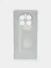 Хром силиконовый чехол на Huawei Mate 50 Pro / Хуавей Мате 50 Про, с рисунком, защита камеры