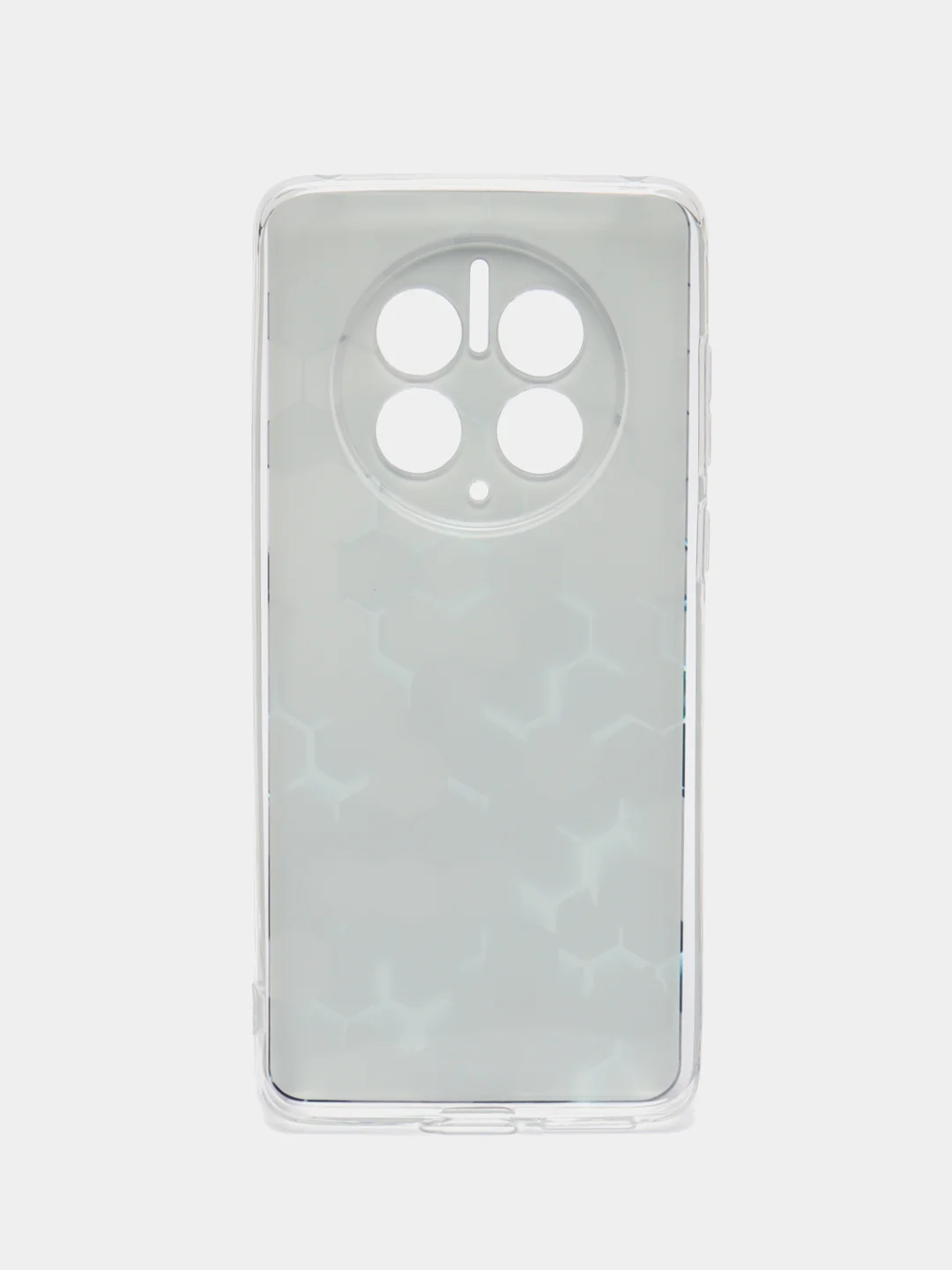 Бирюзовый силиконовый чехол на Huawei Mate 50 Pro / Хуавей Мате 50 Про, с рисунком, защита камеры