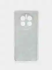 Бирюзовый силиконовый чехол на Huawei Mate 50 Pro / Хуавей Мате 50 Про, с рисунком, защита камеры