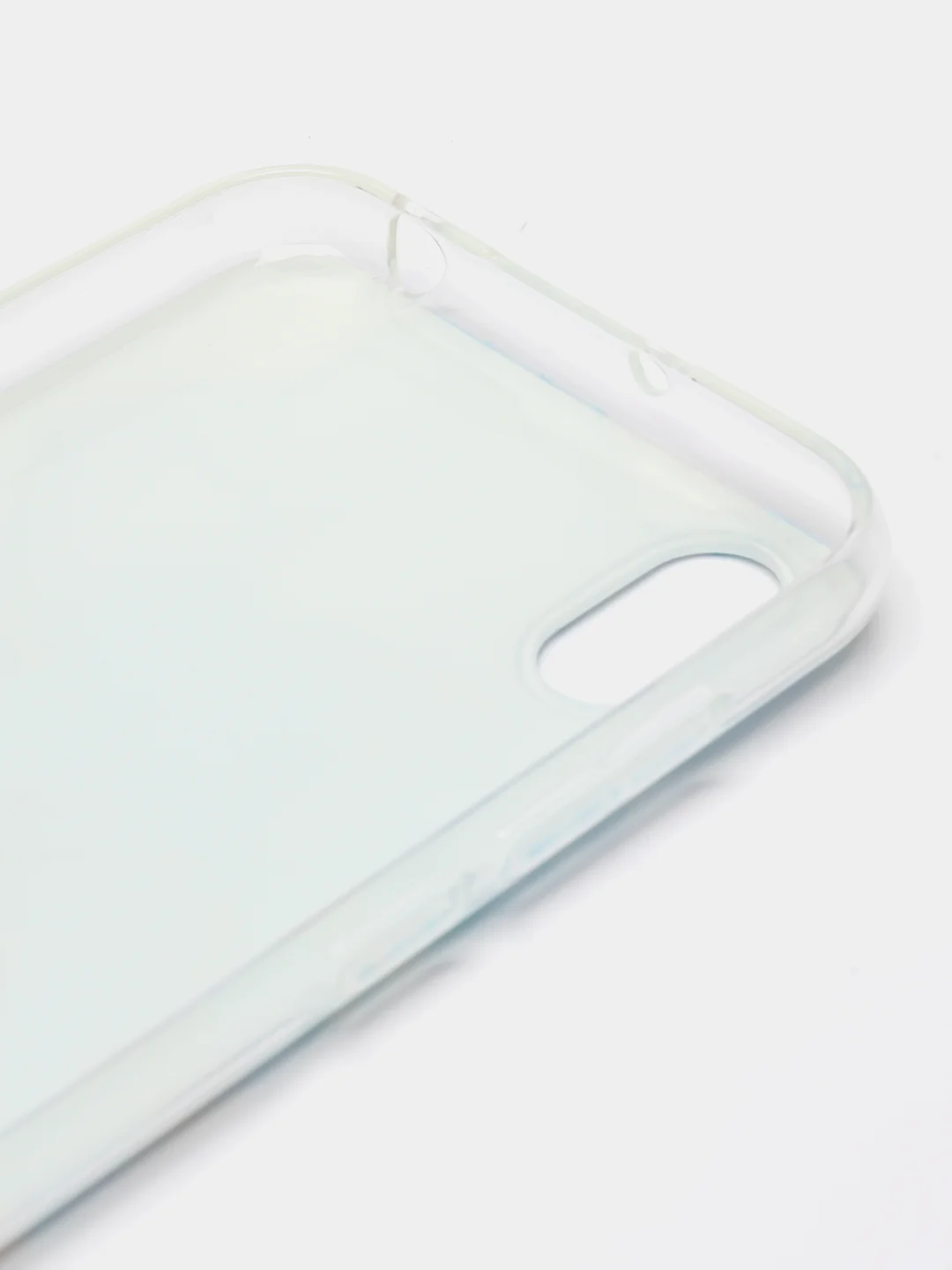 Светло-синий чехол на Huawei Honor 8S/Huawei Y5 2019 / Хуавей Y5 2019/Хонор 8S прозрачный, с рисунком