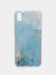 Светло-синий чехол на Huawei Honor 8S/Huawei Y5 2019 / Хуавей Y5 2019/Хонор 8S прозрачный, с рисунком