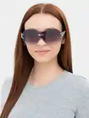 Багровый очки солнцезащитные солнечные модные, с чехлом