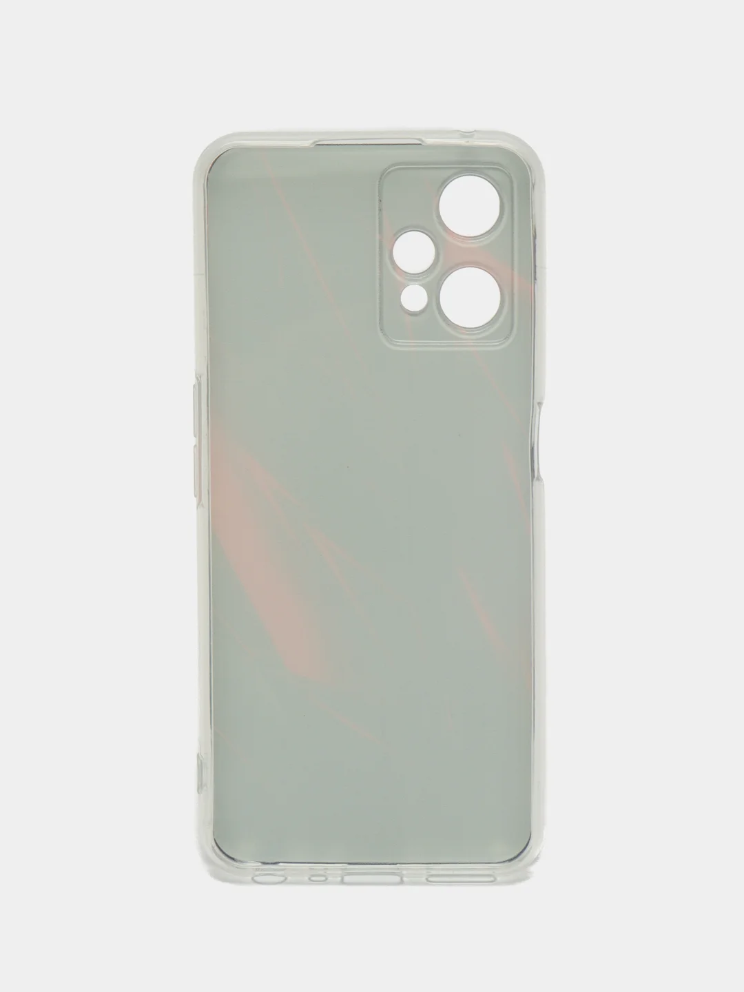 Красный силиконовый чехол на Realme 9 Pro/9 5G / Реалми 9 Про прозрачный с рисунком, защита камеры