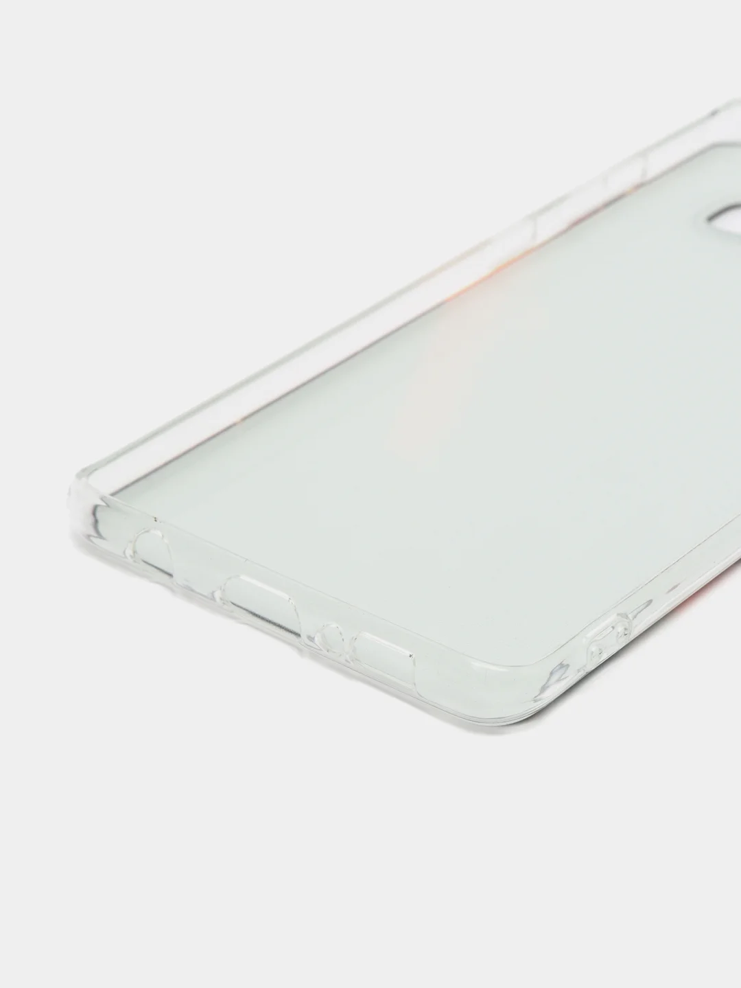 Красный чехол на Samsung Galaxy S10 Plus / Самсунг S10 Plus прозрачный, с рисунком, защита камеры