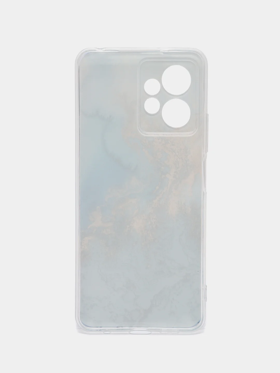 Голубой чехол на Xiaomi Redmi Note 12 4G / Сяоми Редми Ноут 12 4G с рисунком, защита камеры