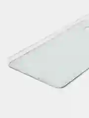 Бирюзовый чехол на Samsung Galaxy S10 Plus / Самсунг S10 Plus прозрачный, с рисунком, защита камеры