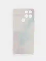 Ледяной чехол на Infinix SMART 6 / Инфиникс Смарт 6 прозрачный, с рисунком, защита камеры