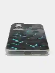 Бирюзовый чехол на Xiaomi Mi 10T/Mi 10T Pro (Сяоми Ми 10Т/Ми 10Т Про), с рисунком, защита камеры