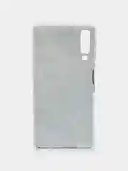 Бирюзовый силиконовый чехол на Samsung Galaxy A7 2018 / Самсунг A7 2018 с рисунком, защита камеры