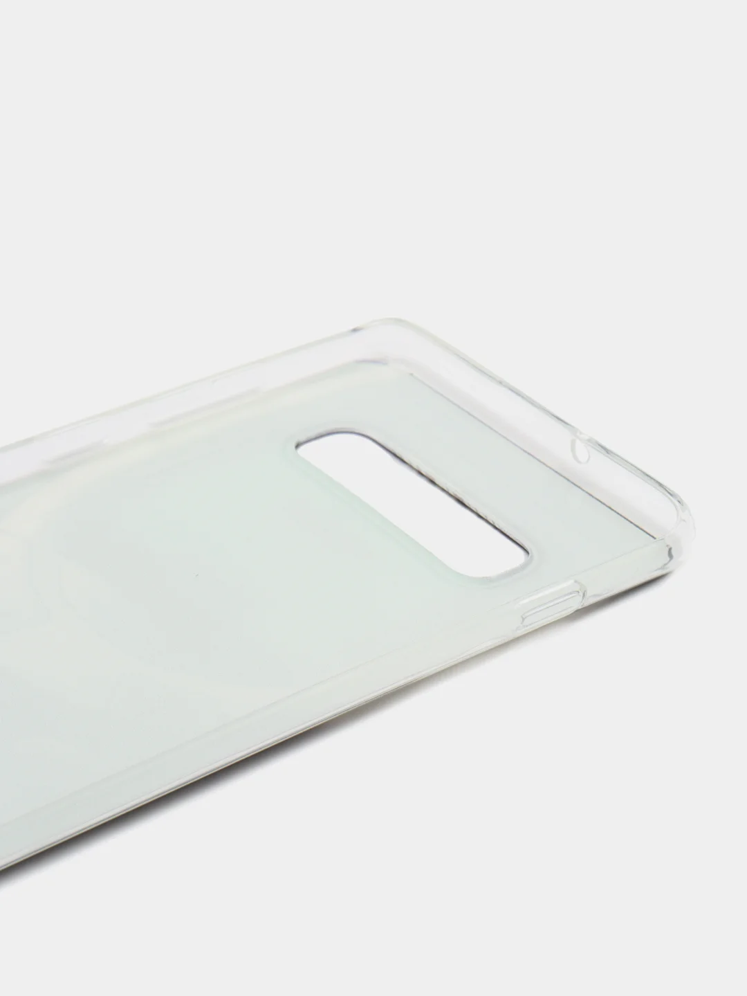 Угольный чехол на Samsung Galaxy S10 Plus / Самсунг S10 Plus прозрачный, с рисунком, защита камеры