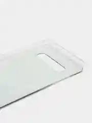 Угольный чехол на Samsung Galaxy S10 Plus / Самсунг S10 Plus прозрачный, с рисунком, защита камеры