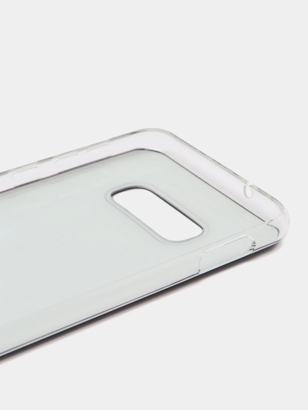Черный силиконовый чехол на Samsung Galaxy S10E / Самсунг S10E с рисунком, защита камеры
