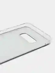 Черный силиконовый чехол на Samsung Galaxy S10E / Самсунг S10E с рисунком, защита камеры