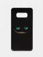 Черный силиконовый чехол на Samsung Galaxy S10E / Самсунг S10E с рисунком, защита камеры