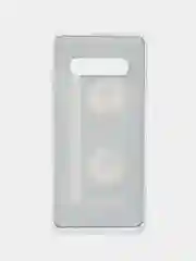 Хром чехол на Samsung Galaxy S10 Plus / Самсунг S10 Plus прозрачный, с рисунком, защита камеры