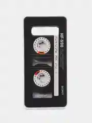 Хром чехол на Samsung Galaxy S10 Plus / Самсунг S10 Plus прозрачный, с рисунком, защита камеры