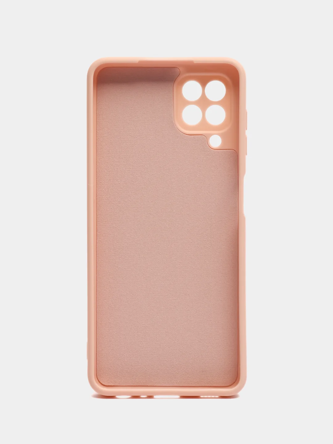 Пудровый накладка для Samsung A22/M32 силиконовая, усиленная, бархат