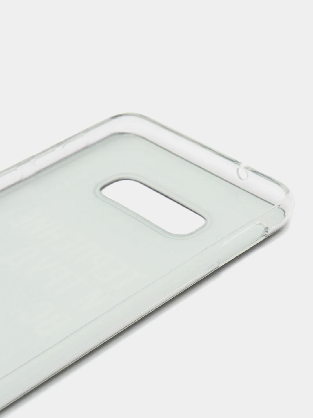 Тёмно-коричневый силиконовый чехол на Samsung Galaxy S10E / Самсунг S10E с рисунком, защита камеры