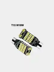 Красный габаритные светодиодные лампы T10 W5W 26SMD и T15 W16W на огни на габаритки и задний ход
