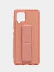 Накладка для Samsung A42 (2021) с магнитным держателем-подставкой, розовый