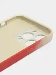Оранжевый накладка для IPhone 13 Pro (6,1) силиконовая "Акварель"
