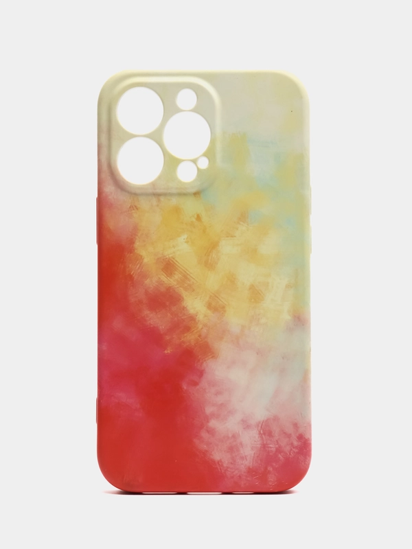 Накладка для IPhone 13 Pro (6,1) силиконовая "Акварель"