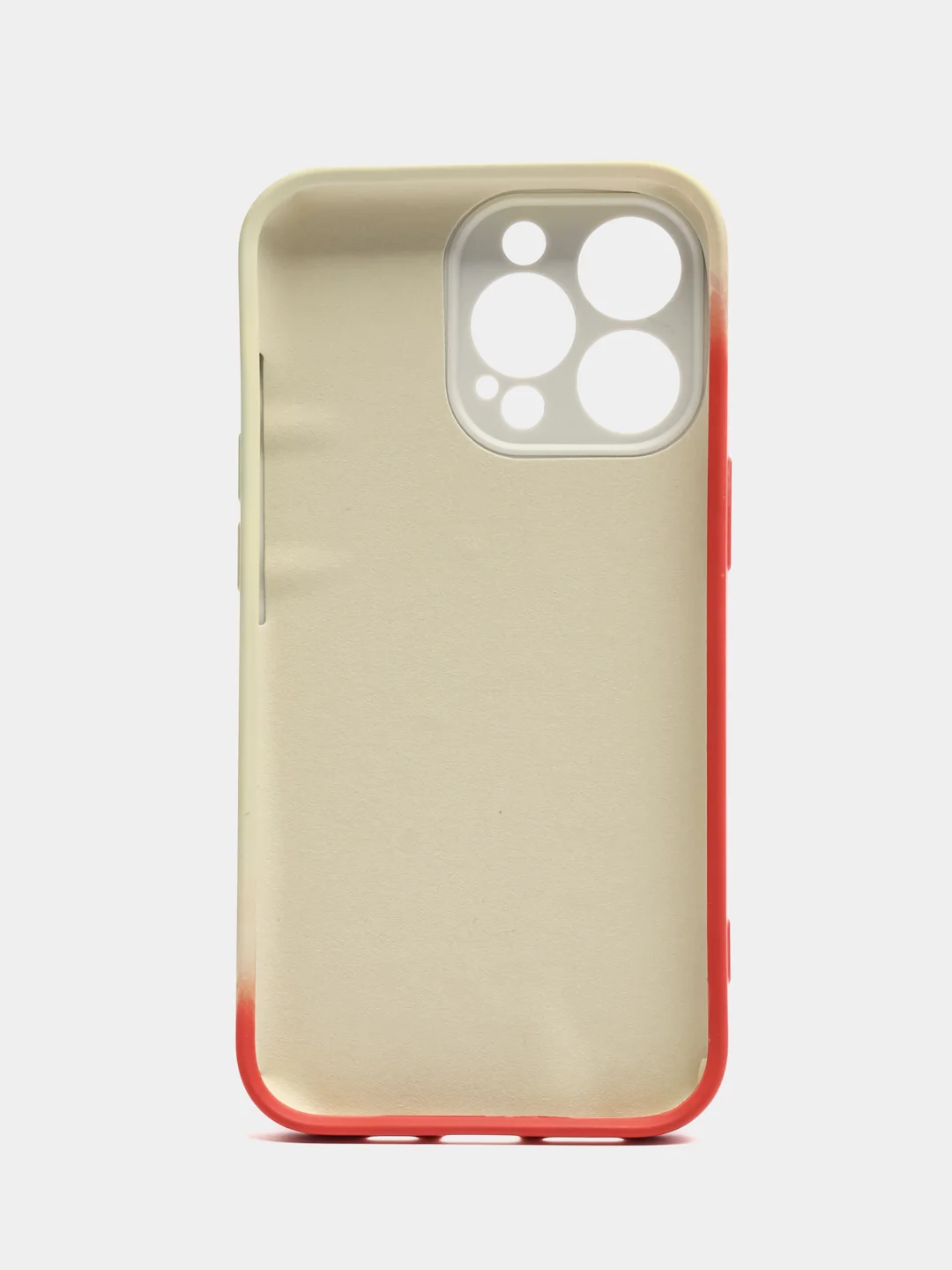 Оранжевый накладка для IPhone 13 Pro (6,1) силиконовая "Акварель"