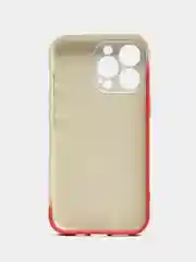 Оранжевый накладка для IPhone 13 Pro (6,1) силиконовая "Акварель"