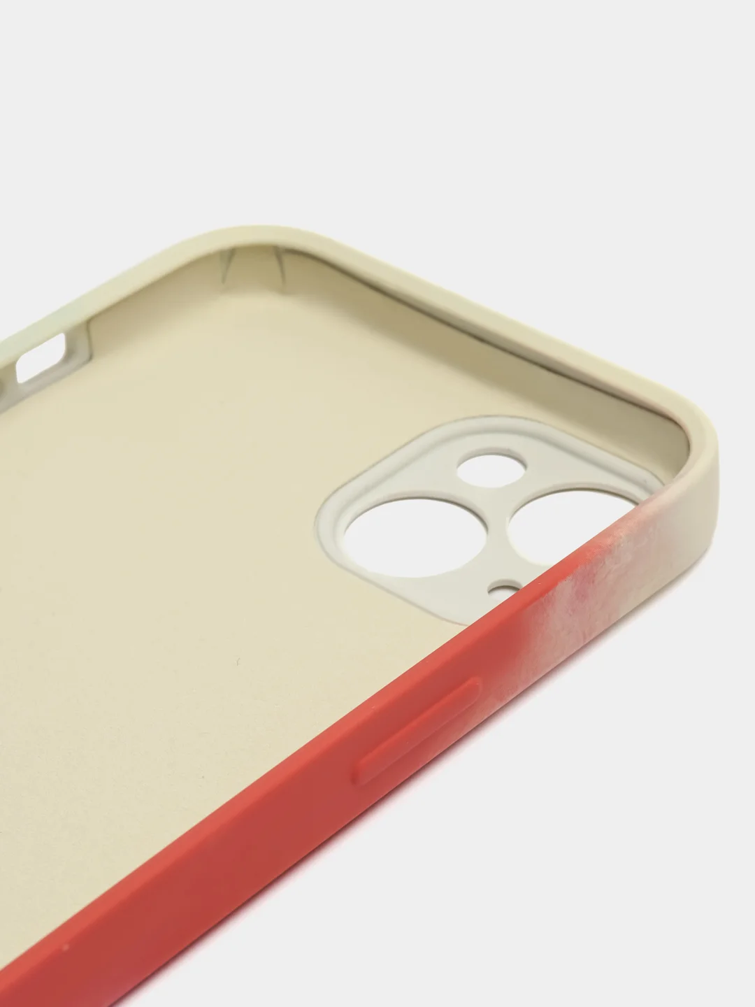 Оранжевый накладка для iPhone 13 (6,1) силиконовая "Акварель"
