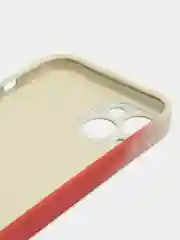 Оранжевый накладка для iPhone 13 (6,1) силиконовая "Акварель"