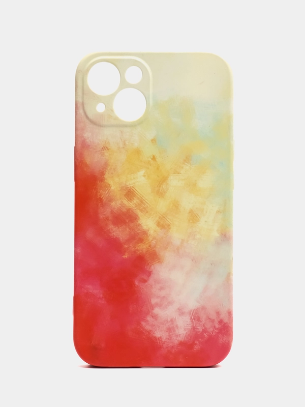 Накладка для iPhone 13 (6,1) силиконовая "Акварель"